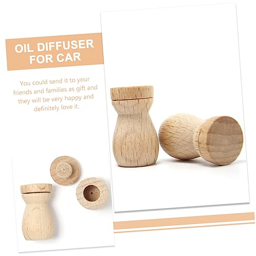 ADOCARN 6PCS Wooden Diffuser Pendant for Home Office Decor