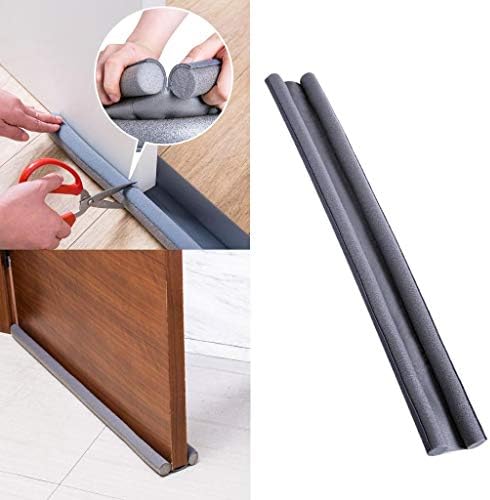 3pcs Black Front Draft Stopper for Door and Window Sealing