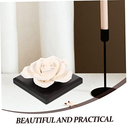 GLEAVI 2pcs Ceramic Rose Aroma Diffuser for Home Office and Car