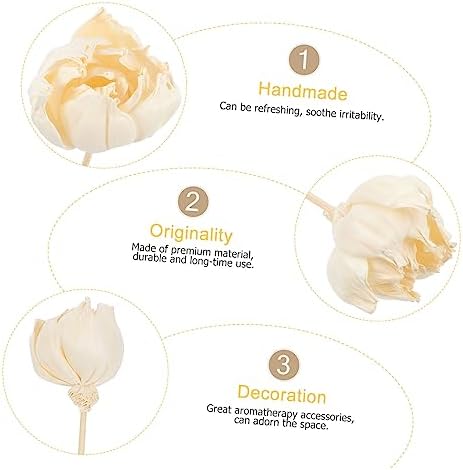 Vaguelly 5pcs Essential Oil Diffuser Flowers for Relaxation and Aromatherapy