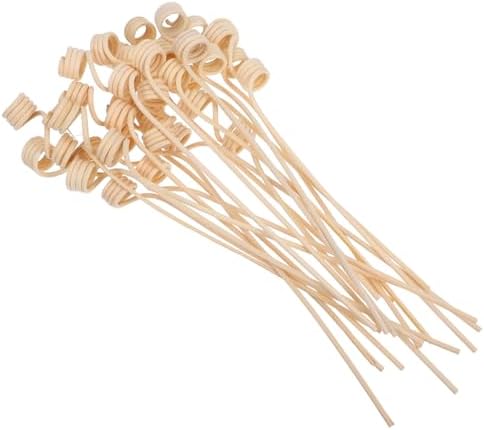 20Pcs Wavy Rattan Aroma Diffuser Sticks for Home Office Use
