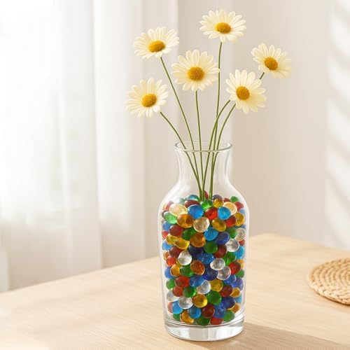 Sea Glass Stones Green Clear Glass Pebbles Gemstones 09LB