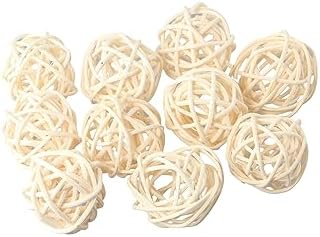 Vctitil 10pcs Natural Rattan Ball Aroma Diffuser