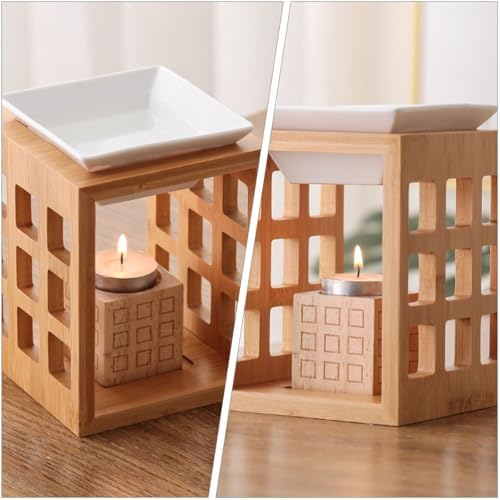 Wooden Essential Oil Burner with Tealight Holder