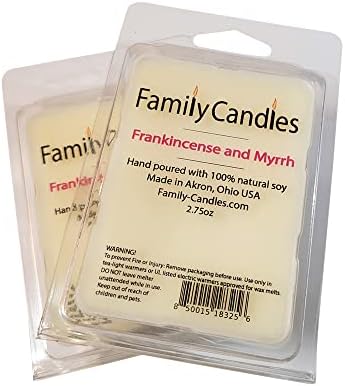 Family Candles Frankincense Myrrh Soy Wax Melt 2 Pack