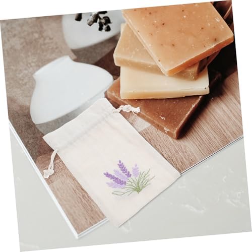 VALICLUD 10Pcs Lavender Sachet Bags Reusable Drawstring Pouches