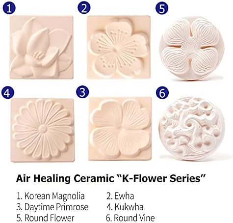 Healing Ceramic Stone Diffuser - Magnolia Korean Flower Series