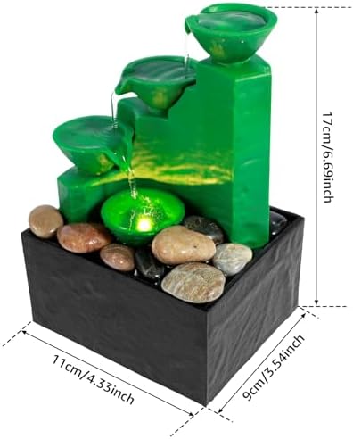 Tabletop Meditation Water Fountain With Light