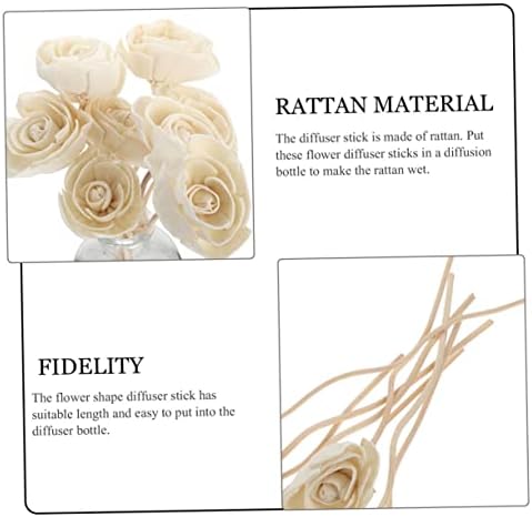 3pcs Flower Diffuser Sticks for Home Office Aromatherapy