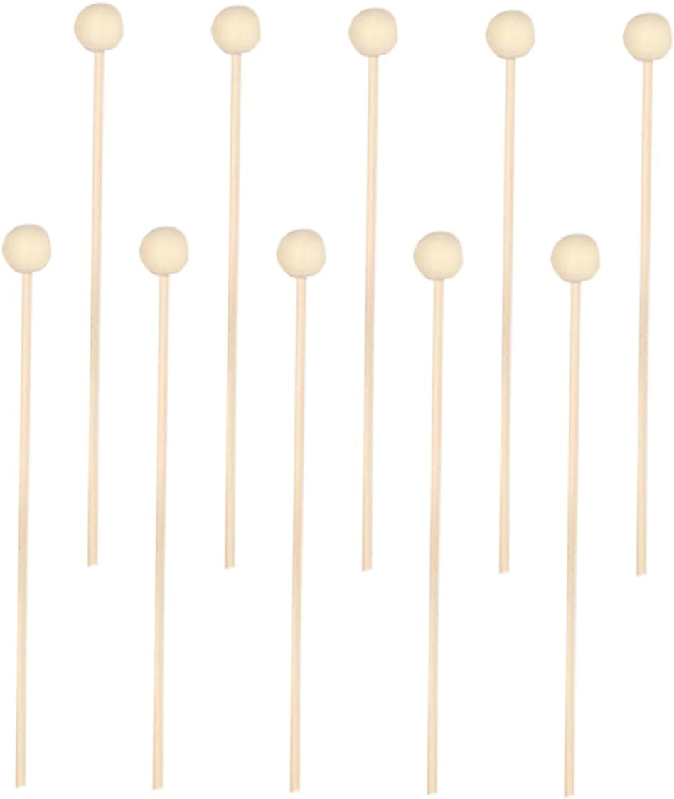 Garneck 10pcs Natural Rattan Sticks with Wooden Bead for Diffuser