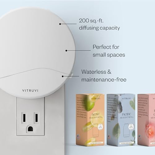 Vitruvi Push Plug-in Wall Diffuser Starter Kit Vanilla Mint