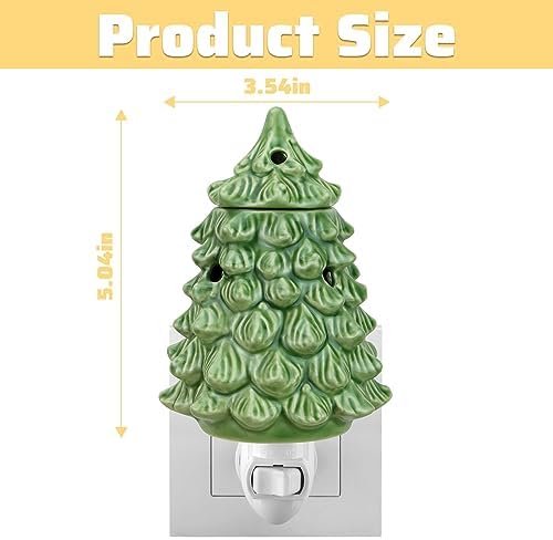 STARMOON Pluggable Fragrance Warmer with 2 Bulbs - Christmas Tree Decor