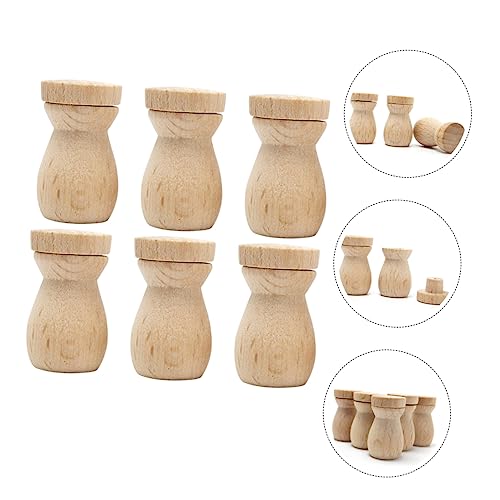 ADOCARN 6PCS Wooden Diffuser Pendant for Home Office Decor