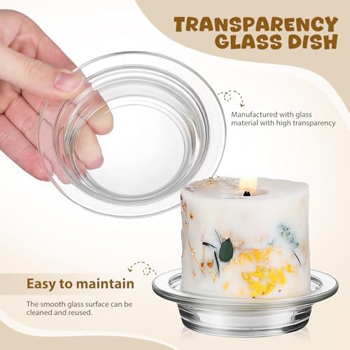 Glass Wax Warmer Replacement Dish 45in 2Pcs