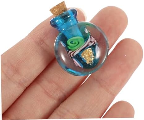 Essential Oil Diffuser Pendant Refillable Glass Bottle Necklace for DIY Jewelry