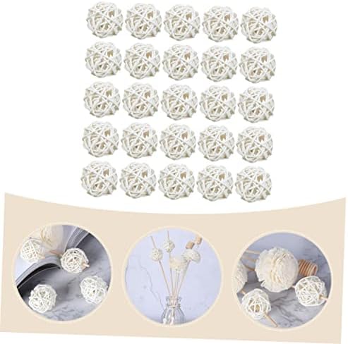 Happyyami 25pcs Aromatherapy Rattan Balls Handmade Decor