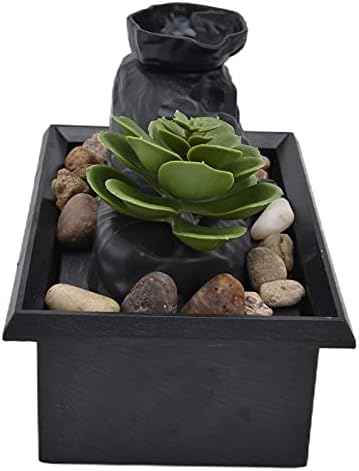 Yechiry Tabletop Fountain with LED Light and USB Power