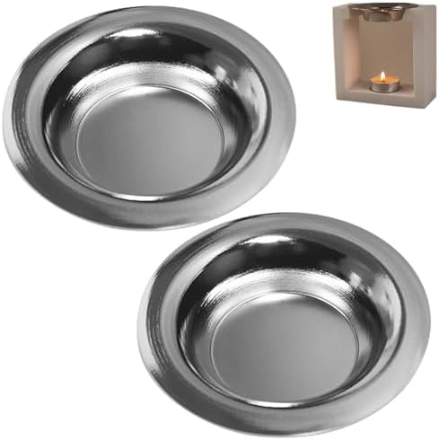 Spero 2 Pcs Oil Warmer Replacement Metal Wax Tray