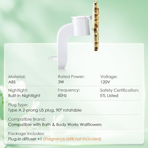 Butterfly Wall Fragrance Diffuser with Night Light