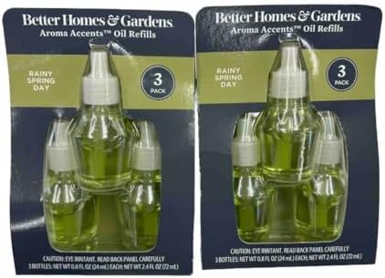 Better Homes Garden Rainy Day Aroma Accent 6 Pack Green