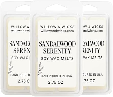 Willow Wicks Sandalwood Serenity 3 Pack