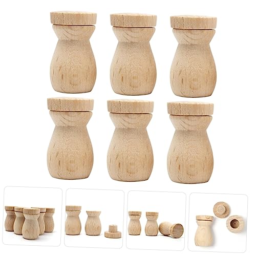 ADOCARN 6PCS Wooden Diffuser Pendant for Home Office Decor