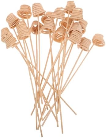 20pcs Wavy Rattan Fragrance Diffuser Sticks for Home Decor