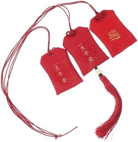 3Pcs Fabric Empty Charm Bag with Tassel Portable Fragrance Sachet