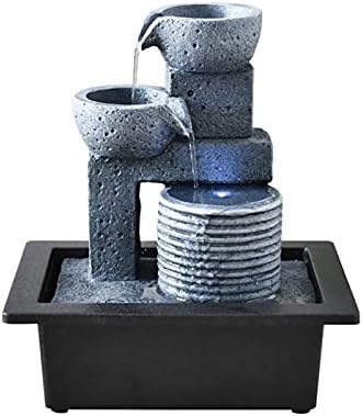 Tomyeus Tabletop Fountain with LED Lights