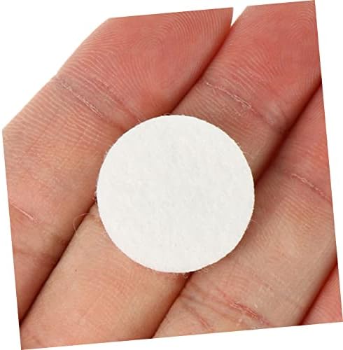 PRETYZOOM 100pcs Organic Cotton Aromatherapy Diffuser Pad Refills for Necklace