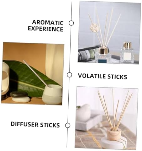 Amosfun 200Pcs Rattan Diffuser Sticks for Aromatherapy