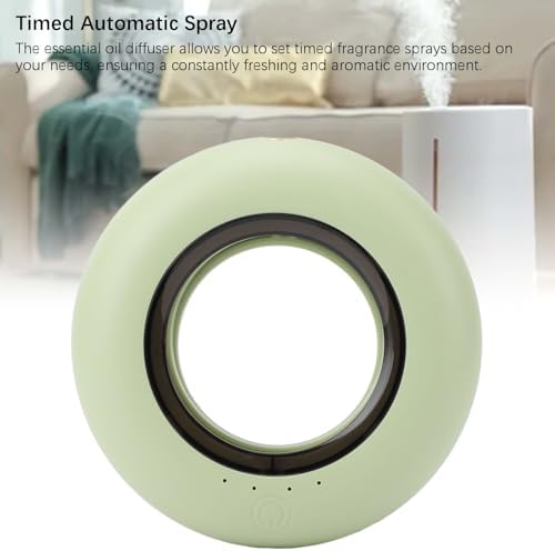 Automatic Air Freshener Spray Diffuser with Timed Mist and Matcha Green Fragrance