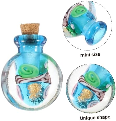 Essential Oil Diffuser Pendant Refillable Glass Bottle Necklace for DIY Jewelry