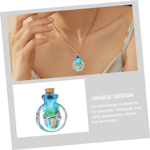 Essential Oil Diffuser Glass Bottle Pendant Necklace