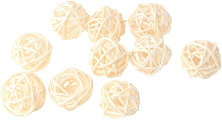Vctitil 10pcs Natural Rattan Ball Aroma Diffuser