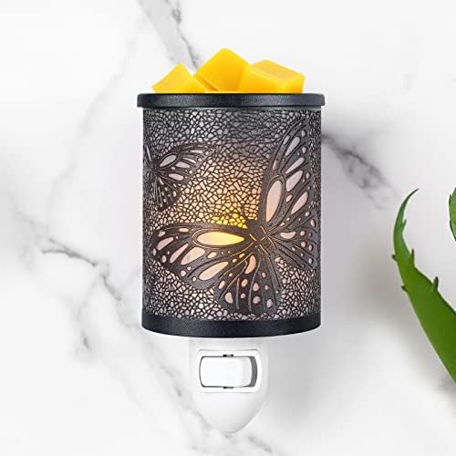 EQUSUPRO Metal Wax Melts Warmer with Night Light and Removable Dish