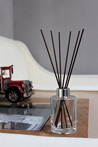 Set of 4 Glass Diffuser Bottles with Caps 42 Inches High