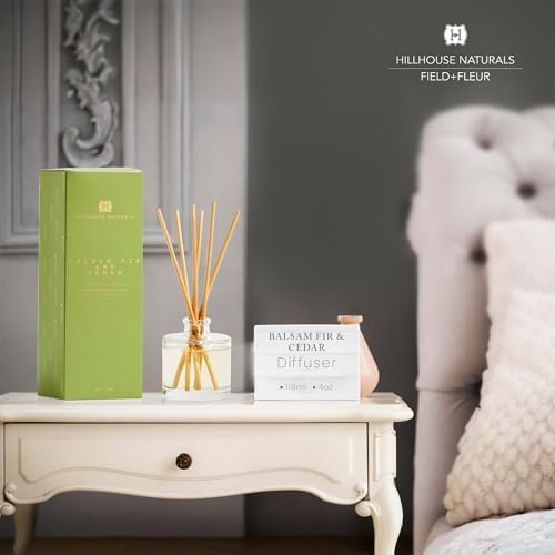 Hillhouse Naturals Balsam Fir Cedar Reed Diffuser Set