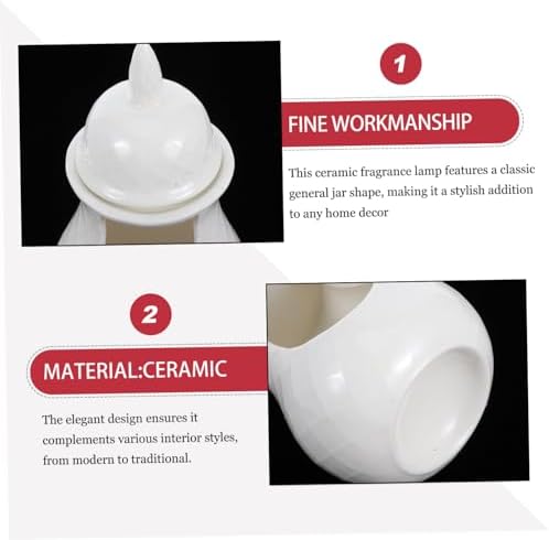 LIFKOME Ceramic Essential Oil Burner for Aromatherapy and Candles