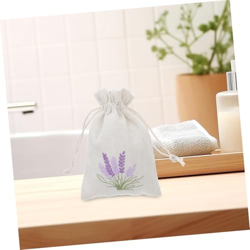 VALICLUD 10Pcs Lavender Sachet Bags Reusable Drawstring Pouches