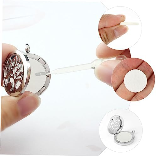 Healifty 100Pcs Essential Oil Refill Pads for Aromatherapy Necklace