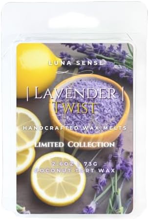 LUNA SENSE Lavender Twist Lemon Citrus Wax Melts 6 Cubes