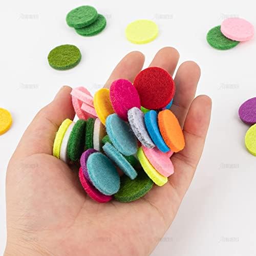 100 Pack Round Essential Oil Diffuser Locket Refill Pads 087 Inch
