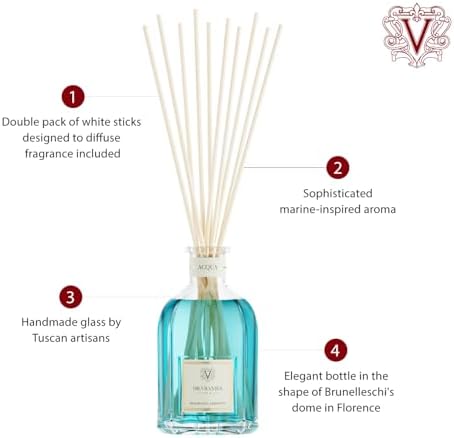 Dr Vranjes Acqua 250ml Diffuser with 3 White Sticks Bundle