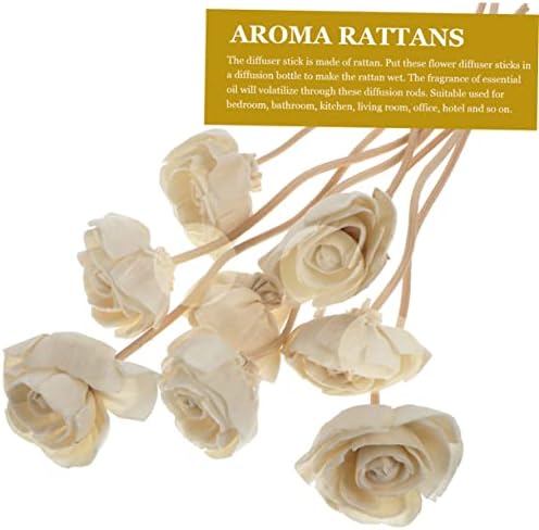 Zerodeko 3pcs Aromatherapy Diffuser Sticks with Rattan Flowers