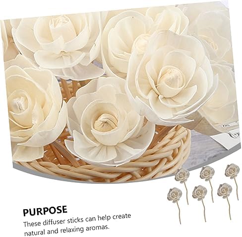 Cabilock 6pcs Rattan Diffuser Sticks for Aromatherapy Natural Fragrance