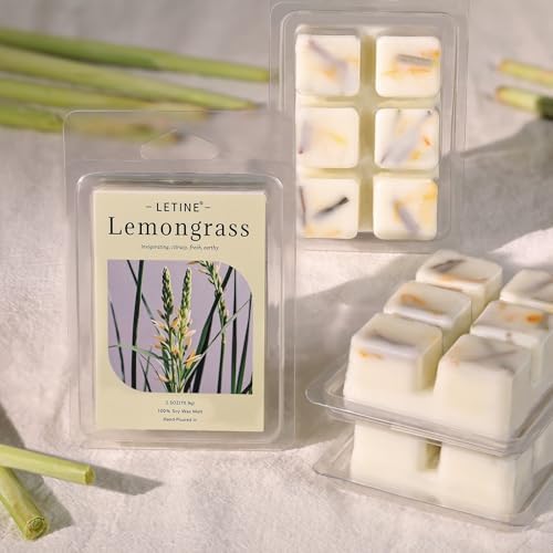 LETINE Wax Melts 10oz 4 Pack Lemongrass Scented
