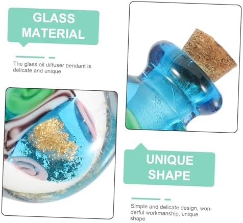 Essential Oil Diffuser Glass Bottle Pendant Necklace