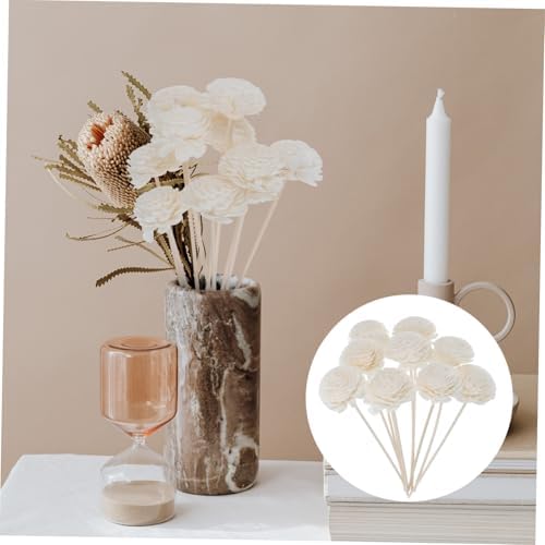 10pcs Decorative Flower Diffuser Sticks for Home Aromatherapy