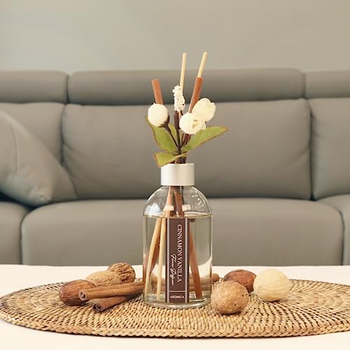 Aronica Cinnamon Vanilla Diffuser with Flower
